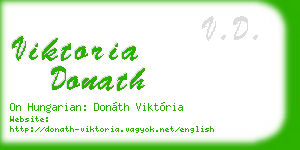 viktoria donath business card