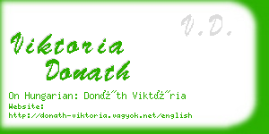 viktoria donath business card